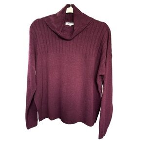 NWT Madewell Hickory Purple Turtleneck Sweater Size: S